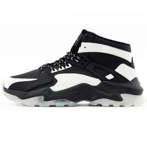 Mazino High Fashion Sneakers Black/White Men's Size 15